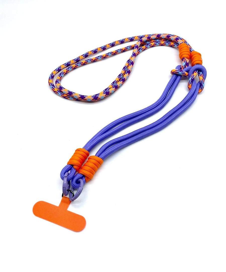 Parsley & Pepper - PORTOFINO 40 Handykette lang • Lila/Orange - ROSA ECK Concept Store