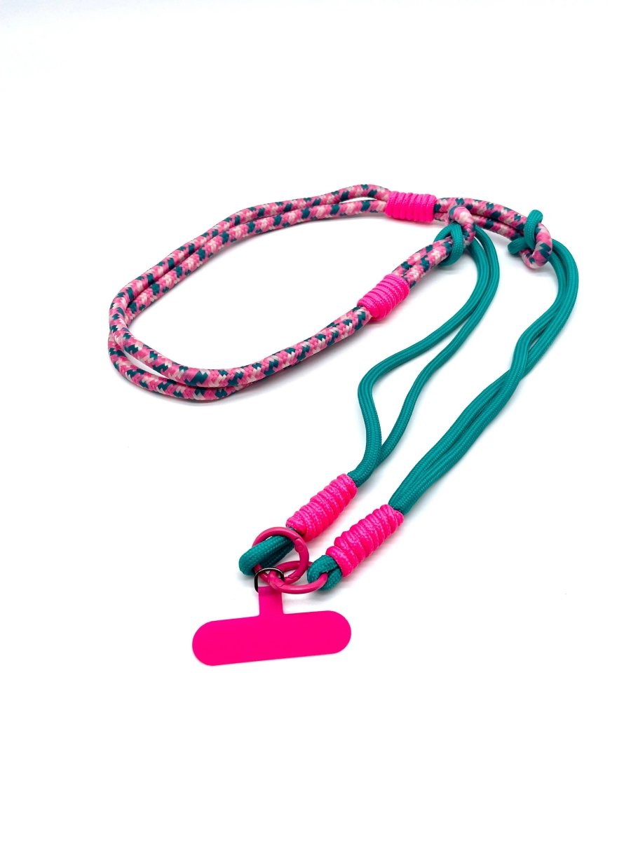 Parsley & Pepper - PORTOFINO 43 Handykette lang • Türkis/Pink - ROSA ECK Concept Store