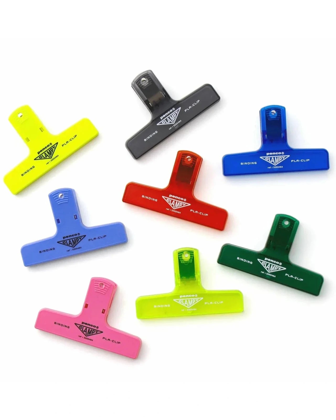 Penco - CLAMPY Große Papierklammer • Clear Black - ROSA ECK