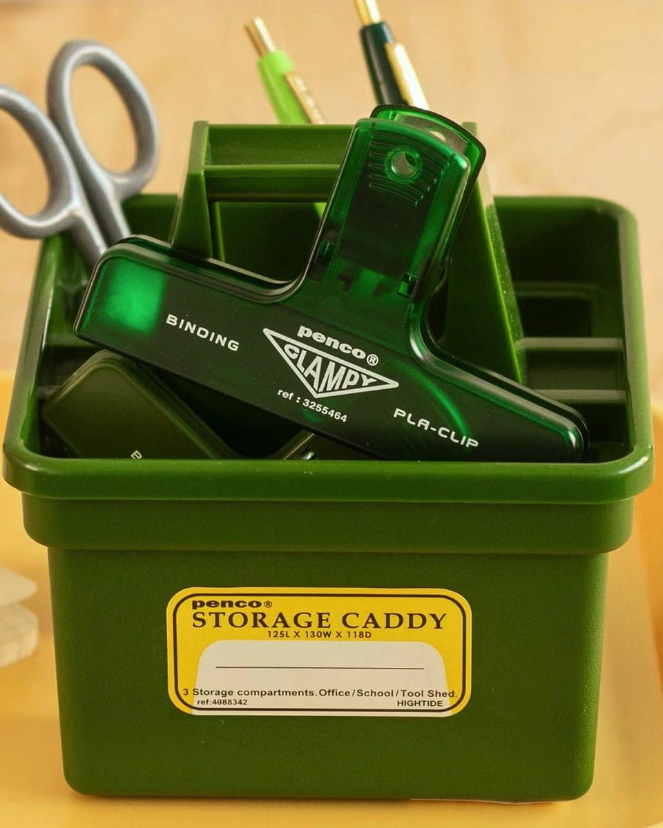 Penco - CLAMPY Große Papierklammer • Clear Green - ROSA ECK