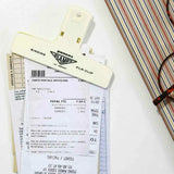 Penco - CLAMPY Große Papierklammer • Clear Red - ROSA ECK