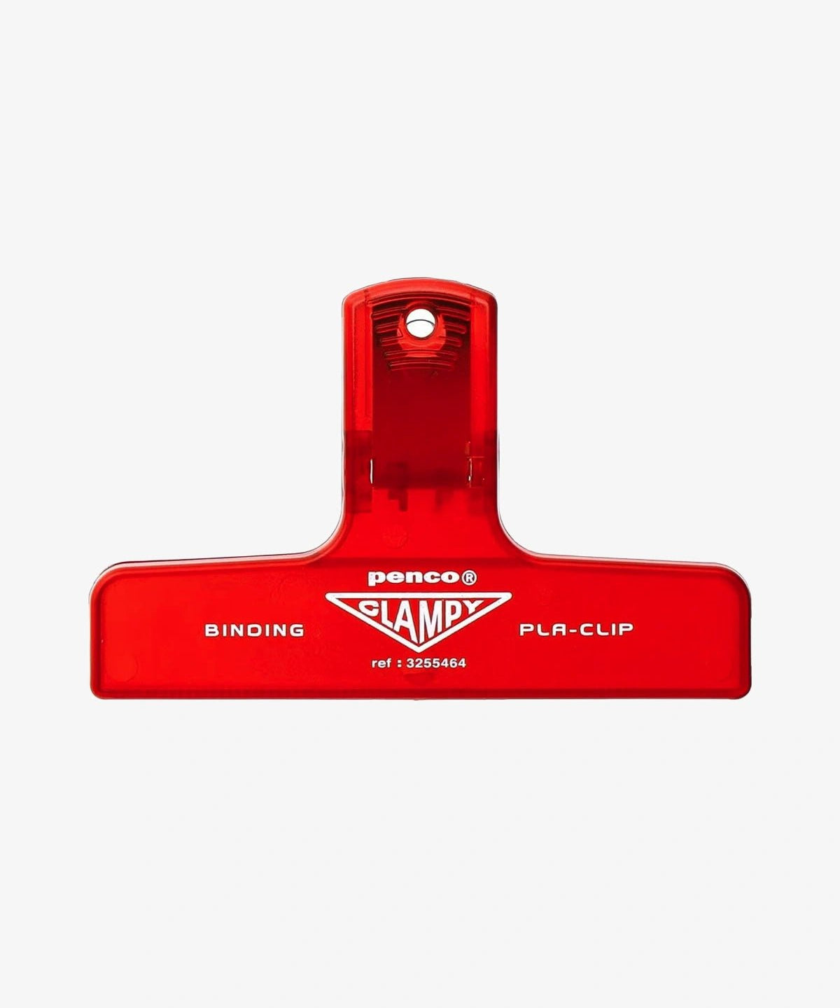 Penco - CLAMPY Große Papierklammer • Clear Red - ROSA ECK