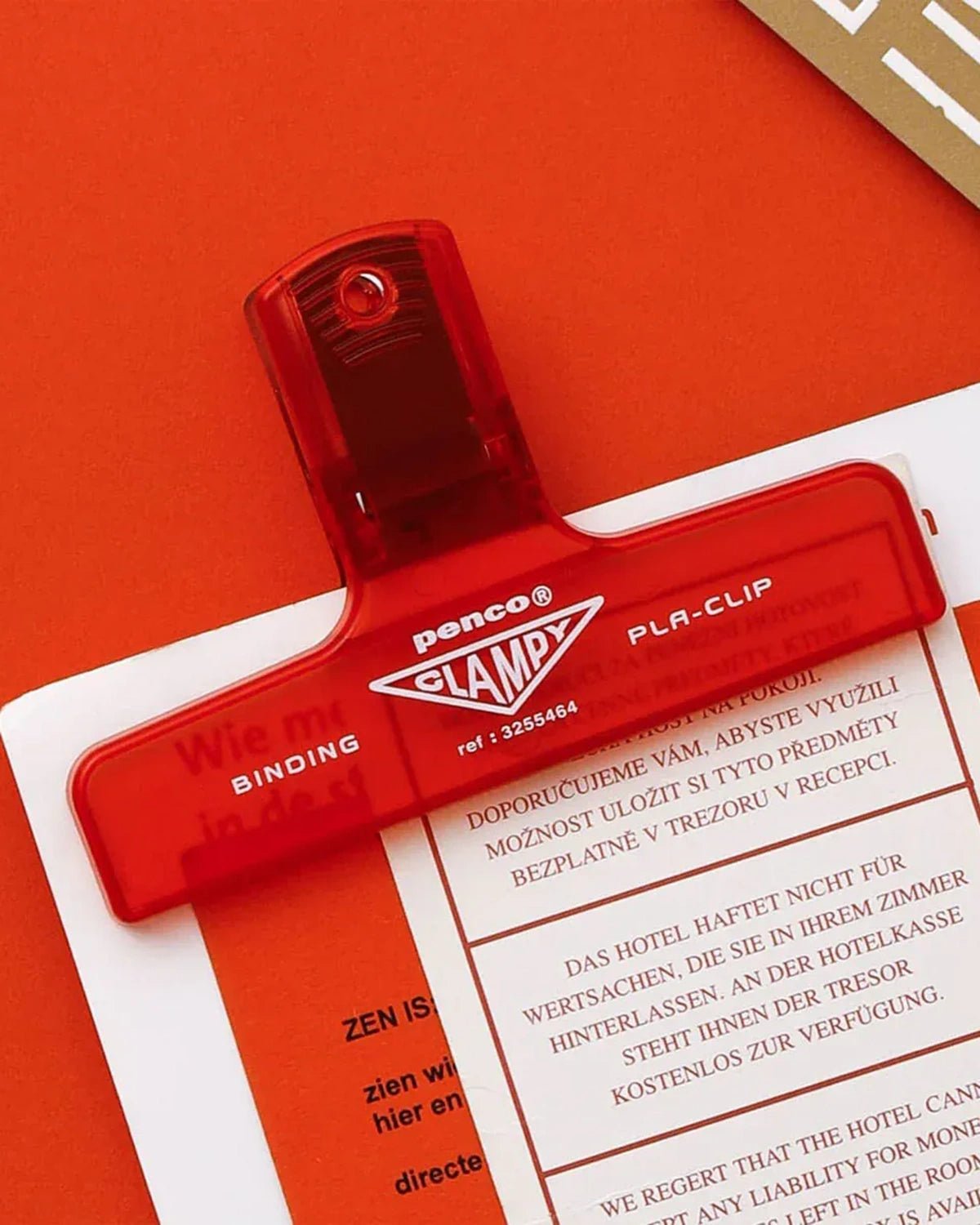 Penco - CLAMPY Große Papierklammer • Neon Yellow - ROSA ECK