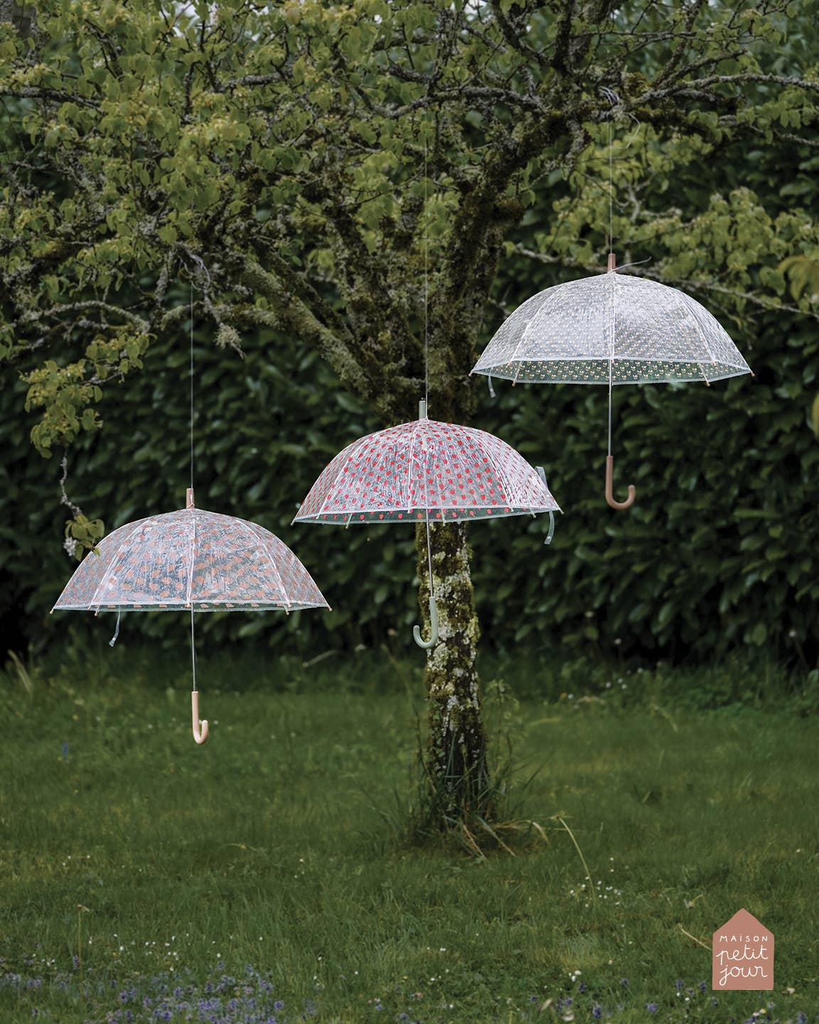 Petit Jour Paris - Kinder-Regenschirm • Erdbeeren - ROSA ECK