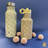 Petit Jour Paris - Kinder-Trinkflasche aus Edelstahl (350 ml) • Blümchen, Lila - ROSA ECK