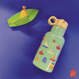 Petit Jour Paris - Kinder-Trinkflasche aus Edelstahl (350 ml) • Boote, Blau - ROSA ECK