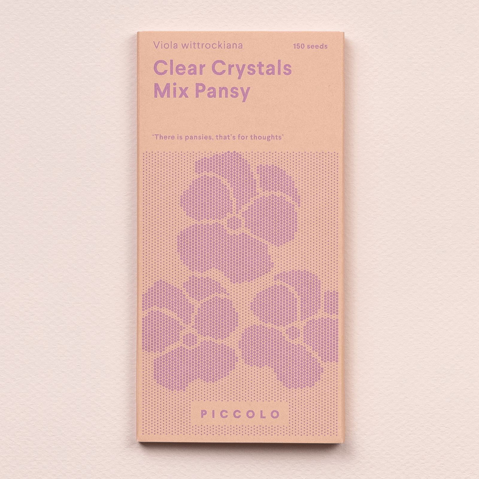 Piccolo Seeds - Blumensamen • Pansy Clear Crystals Mix - ROSA ECK
