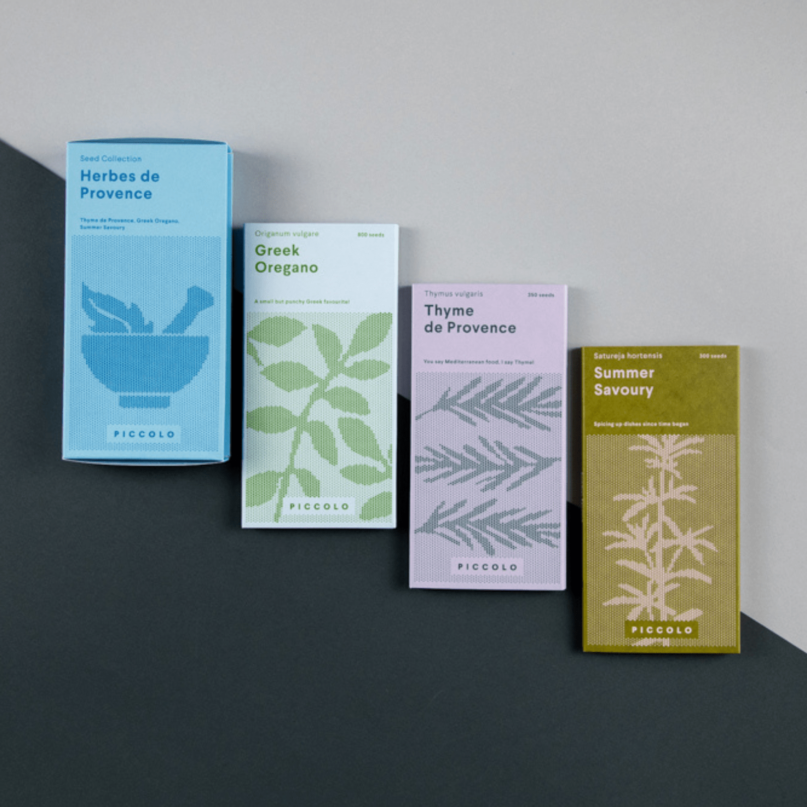 Piccolo Seeds - Saatgut - Set für Kräuter • Herbes de Provence - ROSA ECK