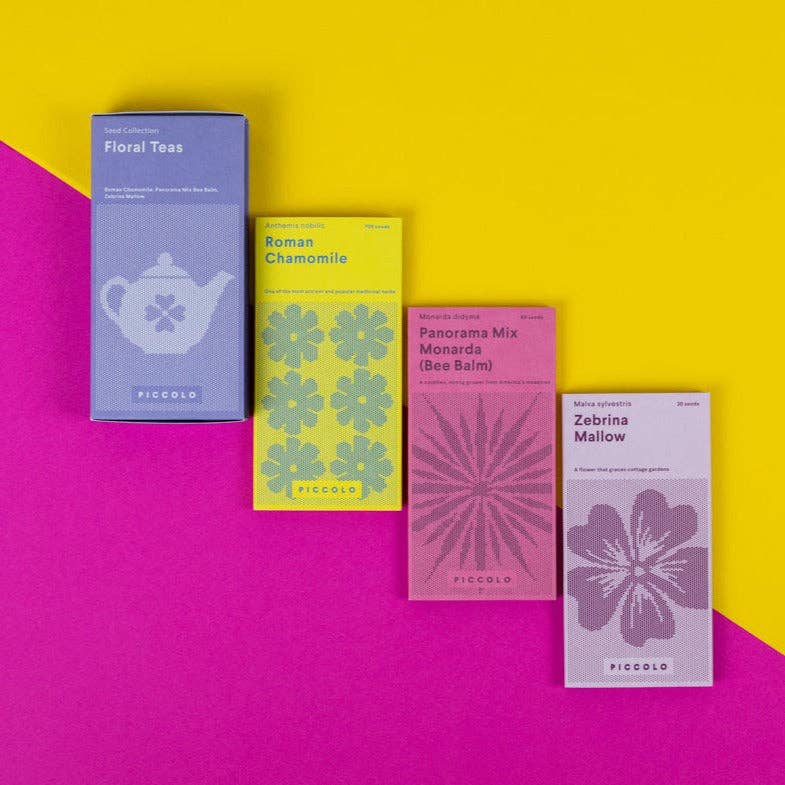 Piccolo Seeds - Saatgut - Set für Kräutertee • Floral Teas - ROSA ECK