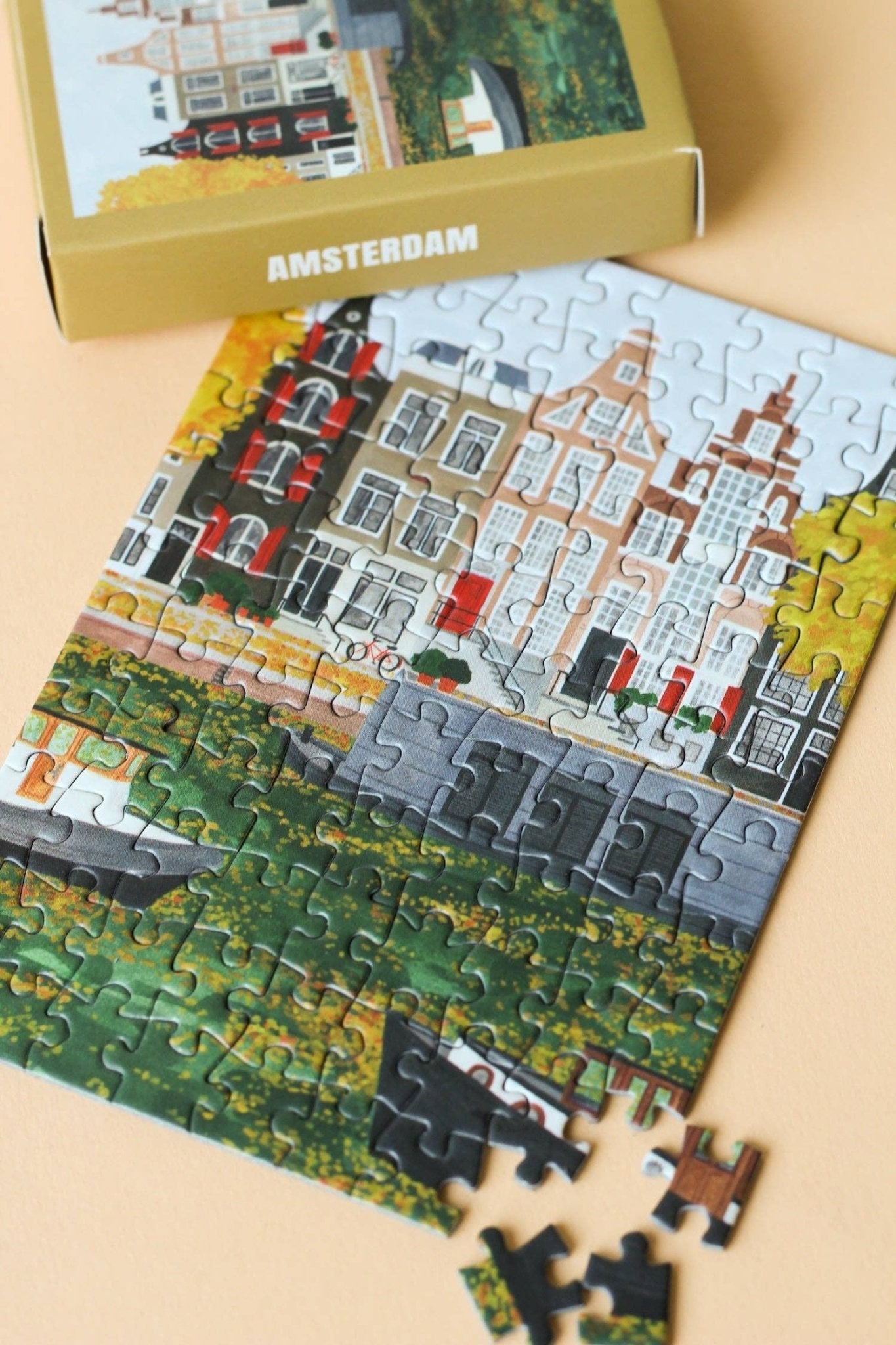 Piecely Puzzles - AMSTERDAM Mini - Puzzle - ROSA ECK - , ,