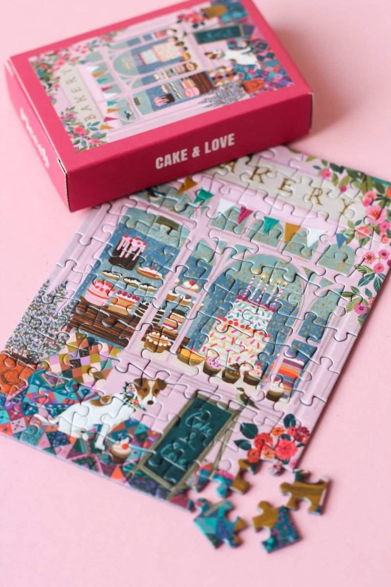 Piecely Puzzles - CAKE & LOVE Mini - Puzzle - ROSA ECK