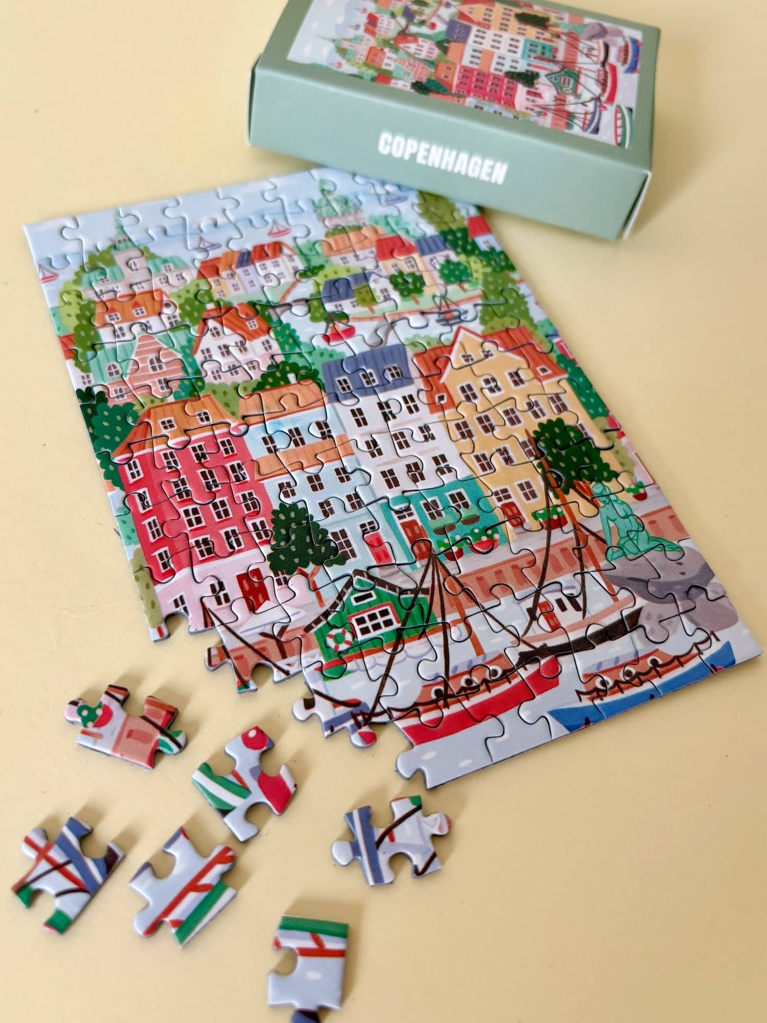 Piecely Puzzles - COPENHAGEN Mini - Puzzle - ROSA ECK