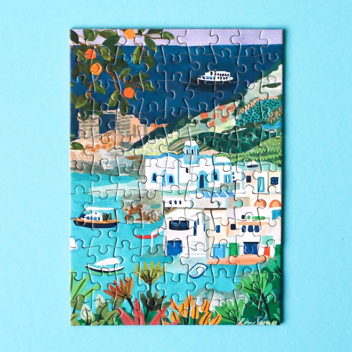 Piecely Puzzles - MILOS GREECE Mini - Puzzle - ROSA ECK