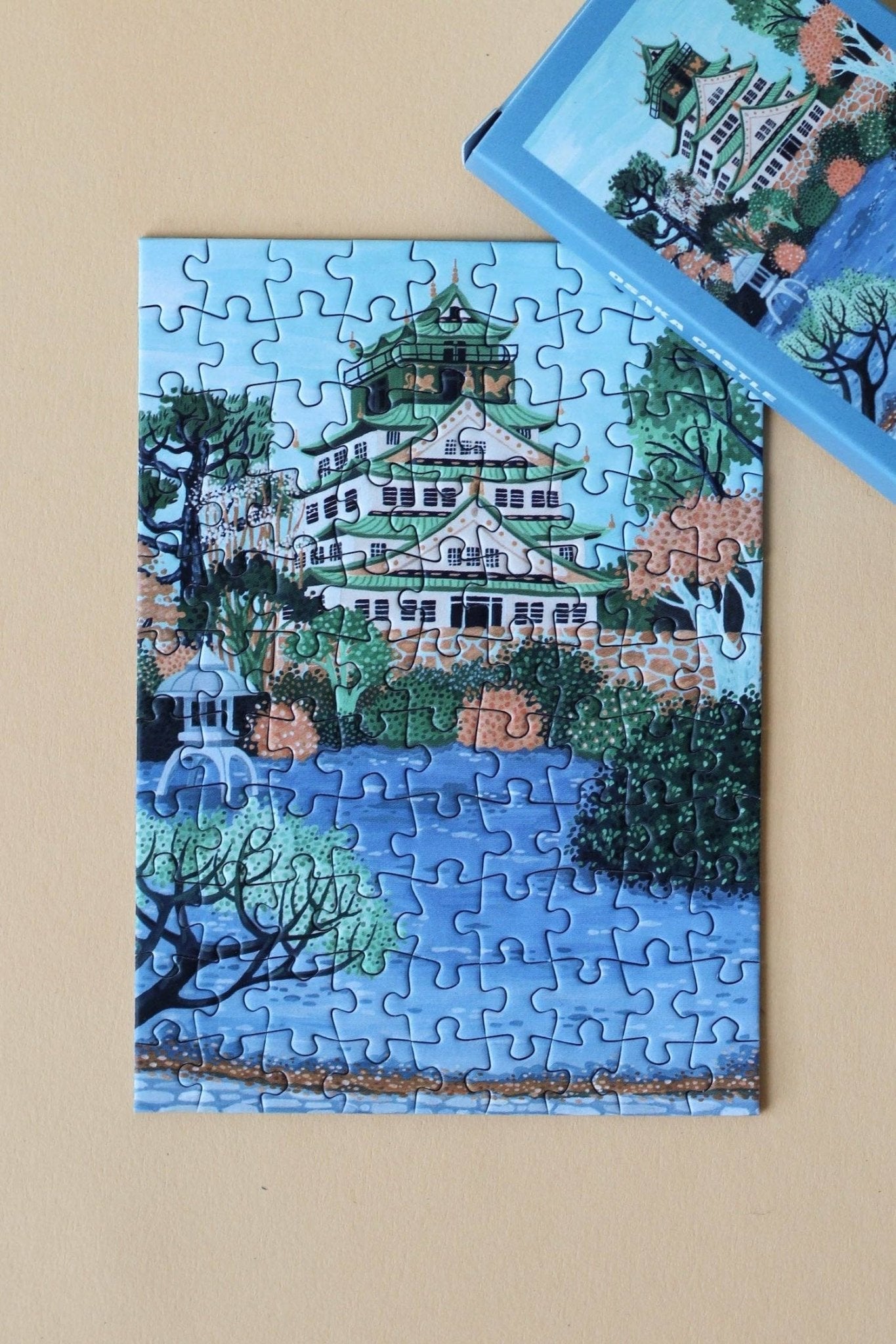 Piecely Puzzles - OSAKA CASTLE Mini - Puzzle - ROSA ECK