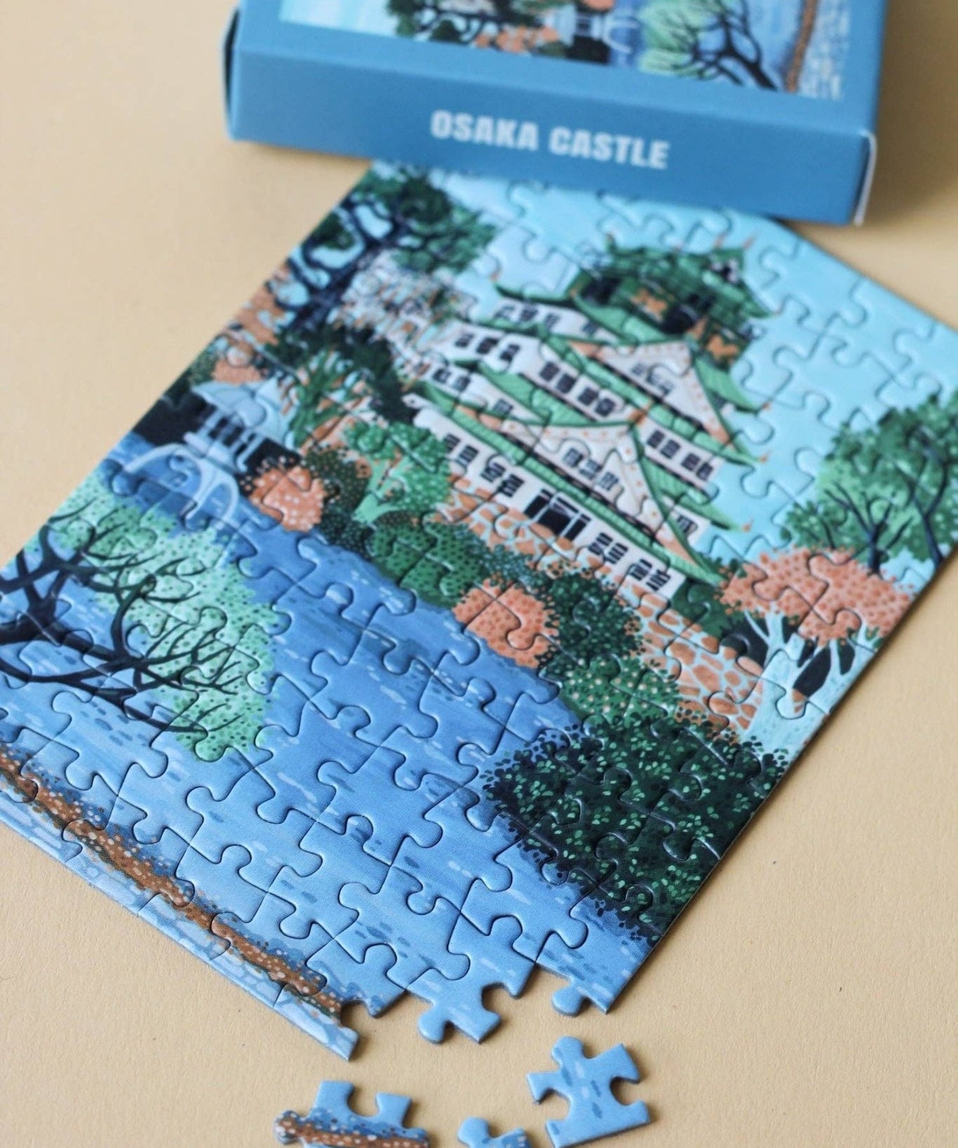 Piecely Puzzles - OSAKA CASTLE Mini - Puzzle - ROSA ECK