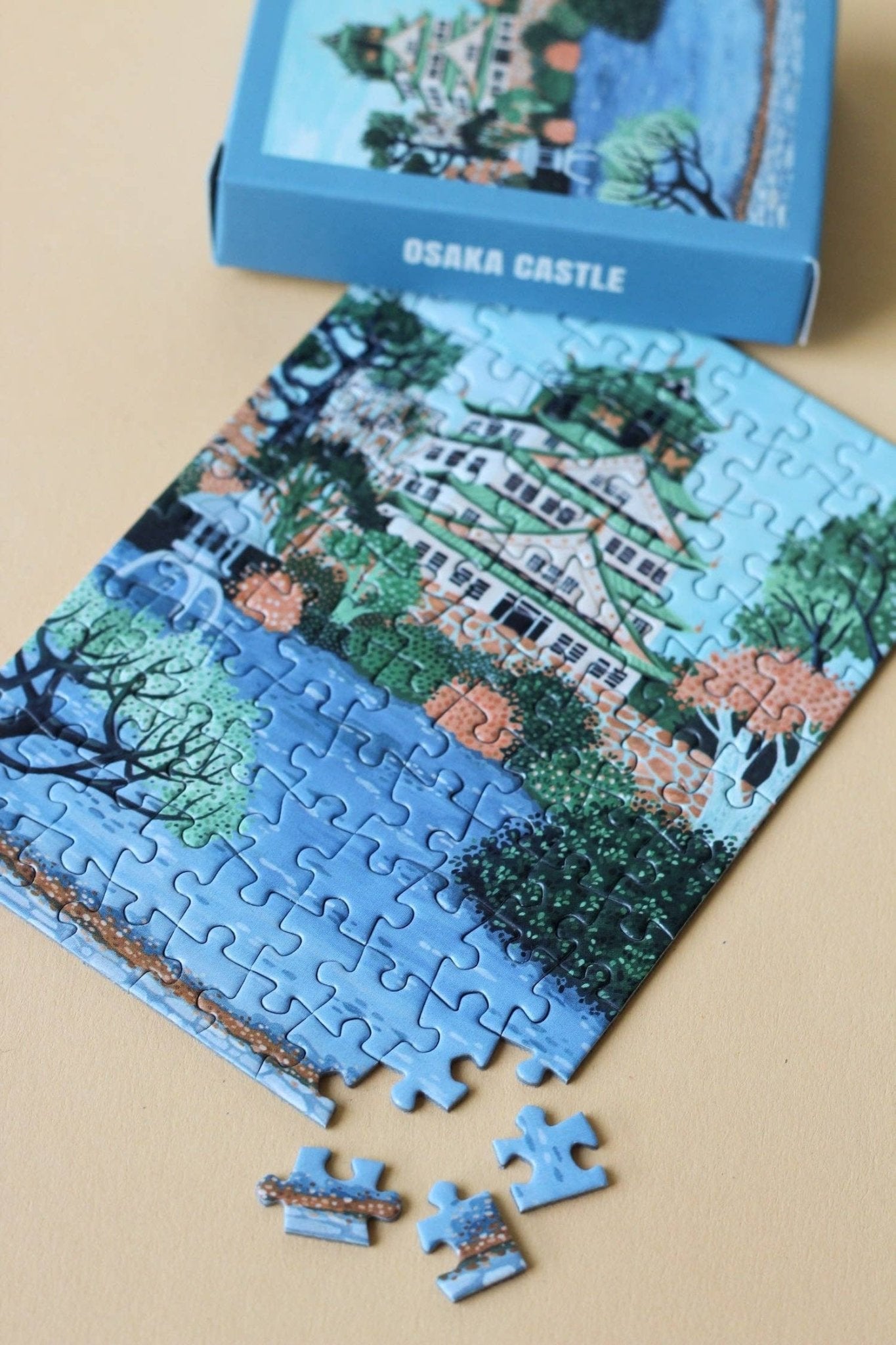 Piecely Puzzles - OSAKA CASTLE Mini - Puzzle - ROSA ECK