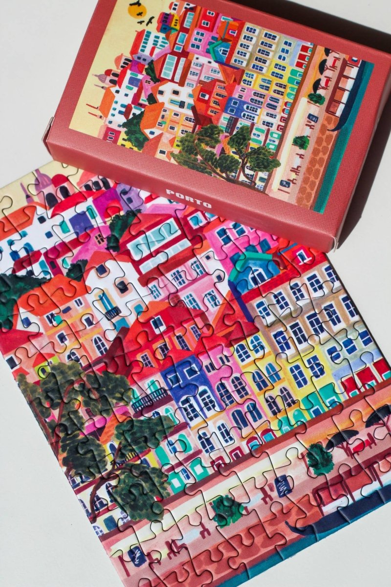 Piecely Puzzles - PORTO Mini - Puzzle - ROSA ECK