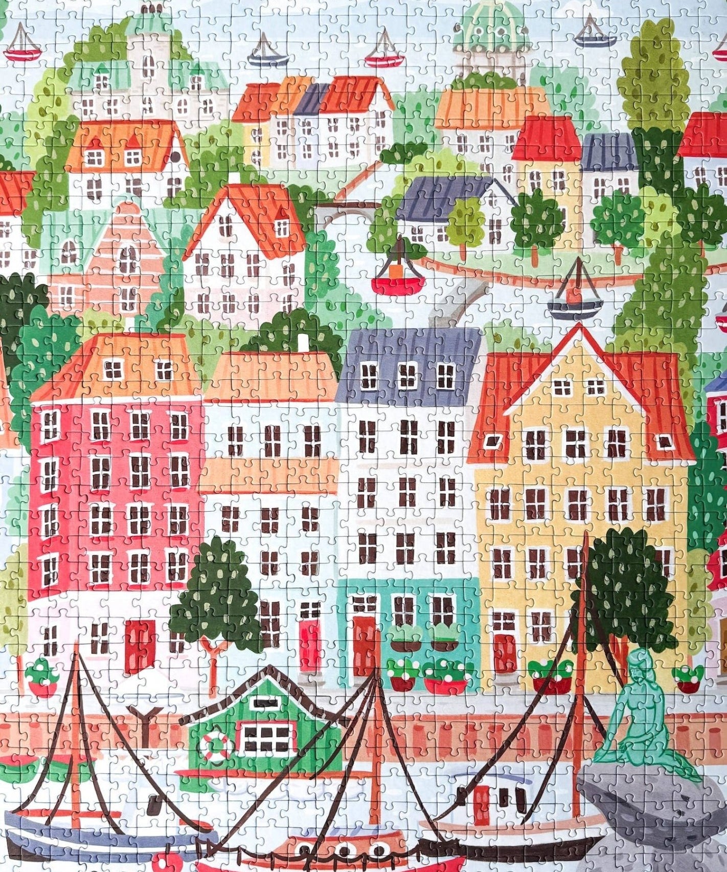 Piecely Puzzles - Puzzle (1000 Teile) • Copenhagen - ROSA ECK