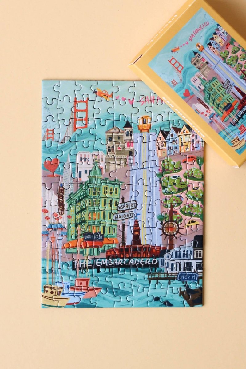 Piecely Puzzles - SAN FRANCISCO Mini - Puzzle - ROSA ECK