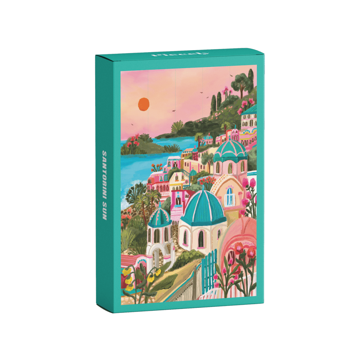 Piecely Puzzles - SANTORINI SUN Mini - Puzzle - ROSA ECK