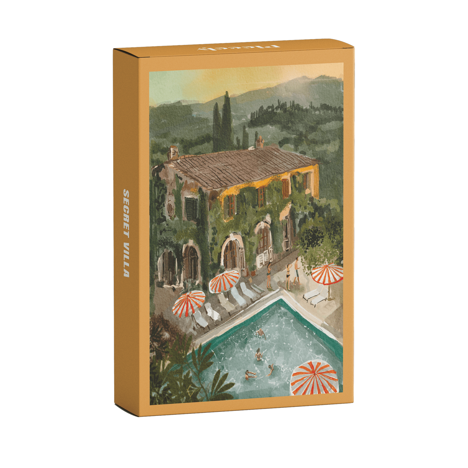 Piecely Puzzles - SECRET VILLA Mini - Puzzle (99 Teile) - ROSA ECK