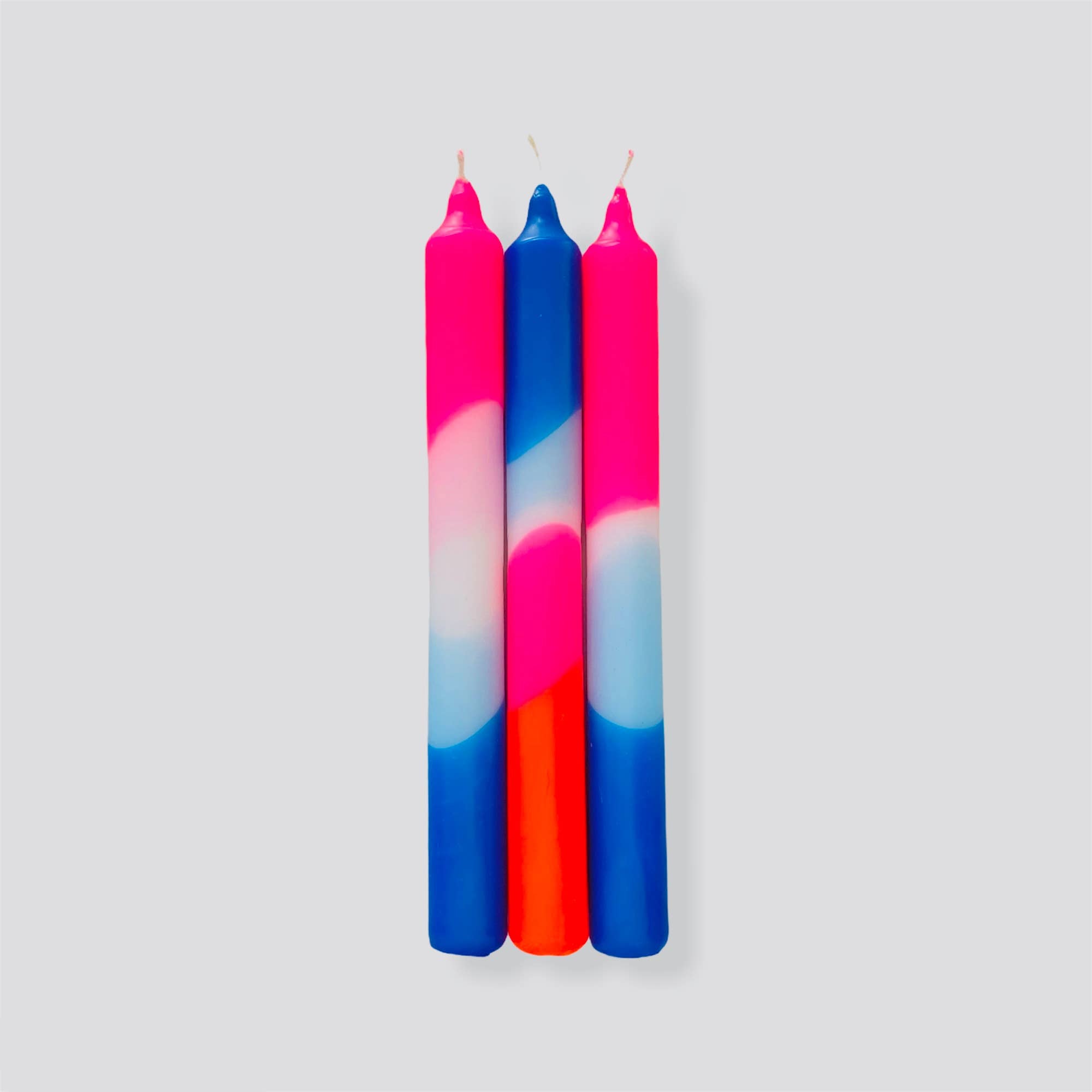 Pink Stories - DIP DYE NEON * Kerzen 3er - Set | Blue Moon - Kerze - ROSA ECK Concept Store