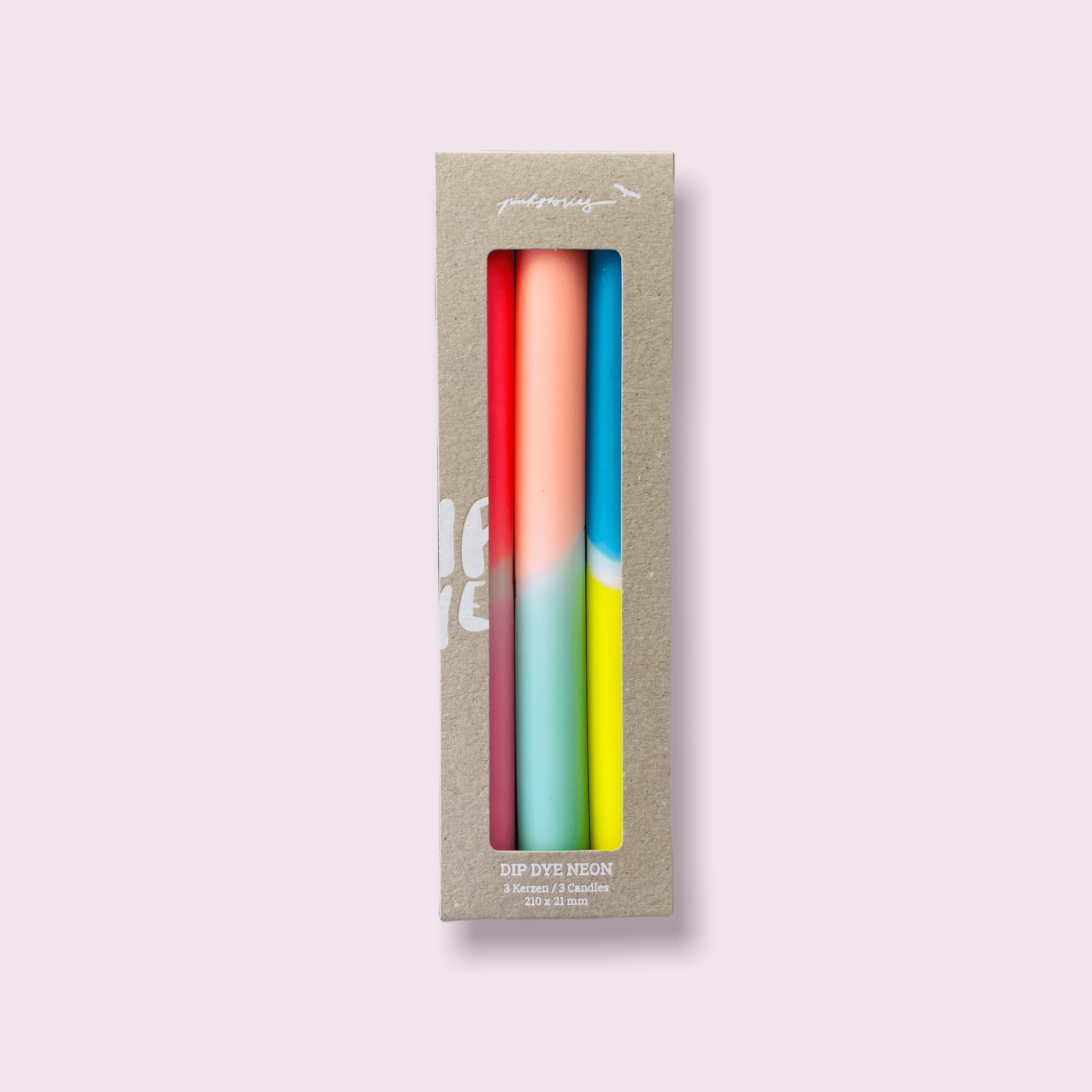 Pink Stories - DIP DYE NEON * Kerzen 3er - Set | Lovin' South Beach - Kerze - ROSA ECK Concept Store