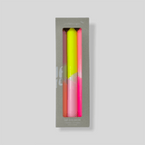 Pink Stories - DIP DYE NEON * Kerzen 3er - Set | Summer Breeze - ROSA ECK - , ,