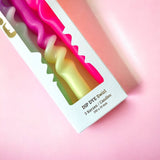 Pink Stories - DIP DYE SWIRL * Kerzen 2er - Set | Yummy Dragonfriut - ROSA ECK - , ,