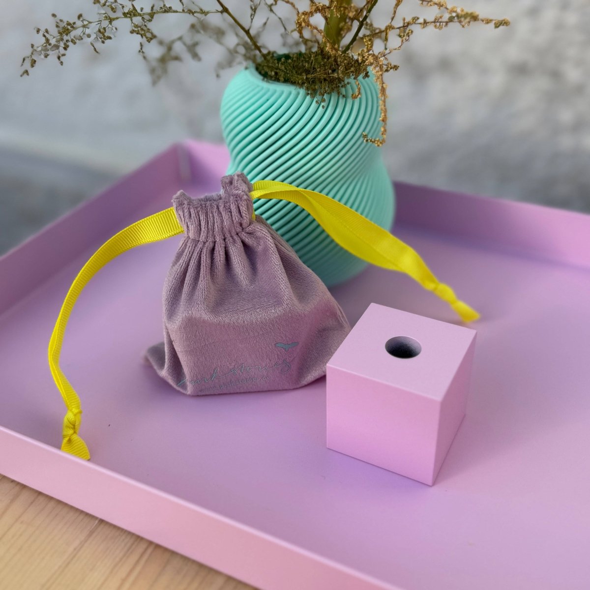 Pink Stories - FLIPPER Würfel Kerzenhalter * • Flieder - Kerzenständer - ROSA ECK Concept Store