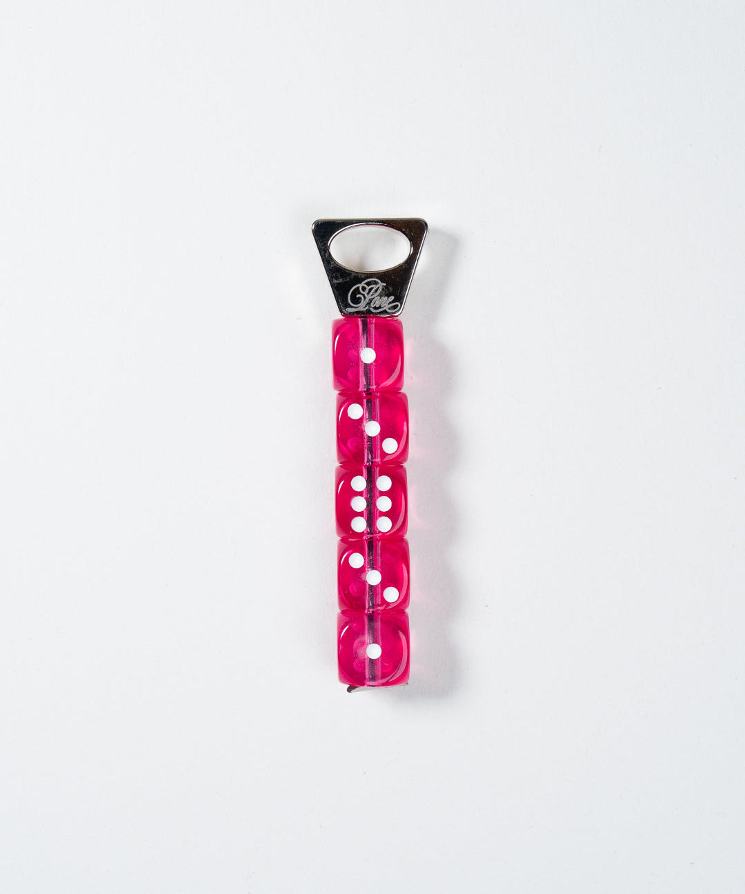 PONE - Schlüsselanhänger mit 5 Würfeln • Pink - ROSA ECK