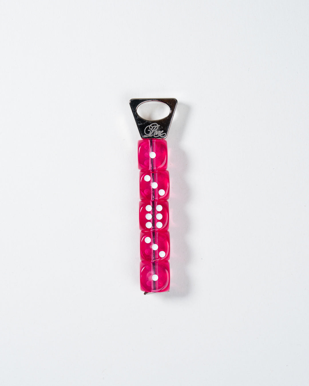 PONE - Schlüsselanhänger mit 5 Würfeln • Pink - ROSA ECK
