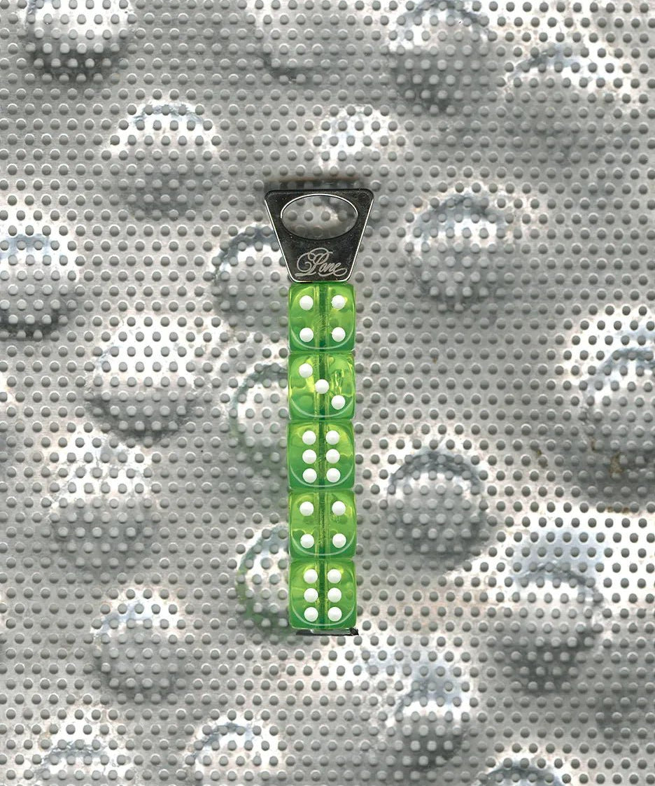 PONE - Schlüsselanhänger mit 5 Würfeln • Light Green - ROSA ECK