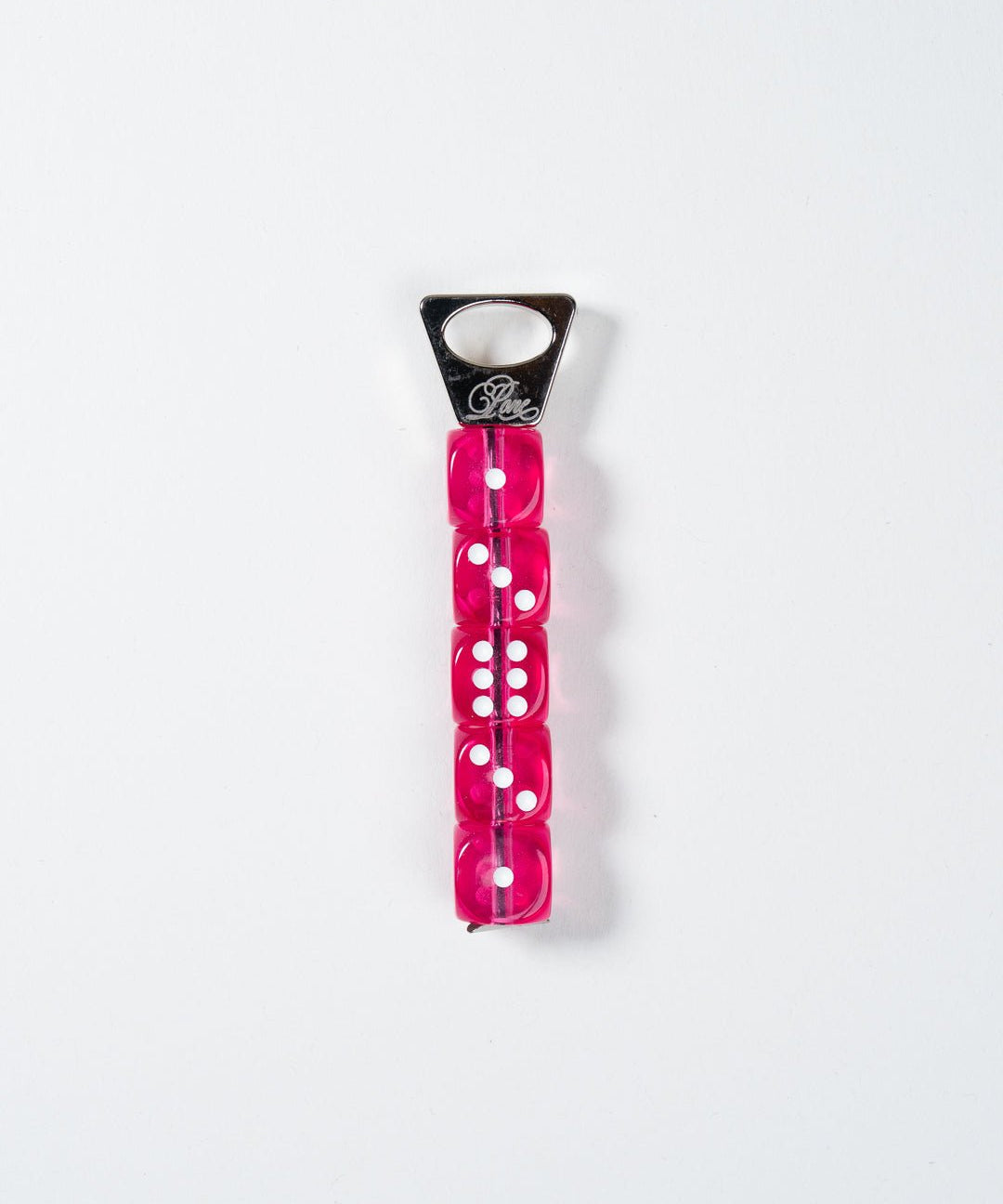 PONE - Schlüsselanhänger mit 5 Würfeln • Pink - ROSA ECK