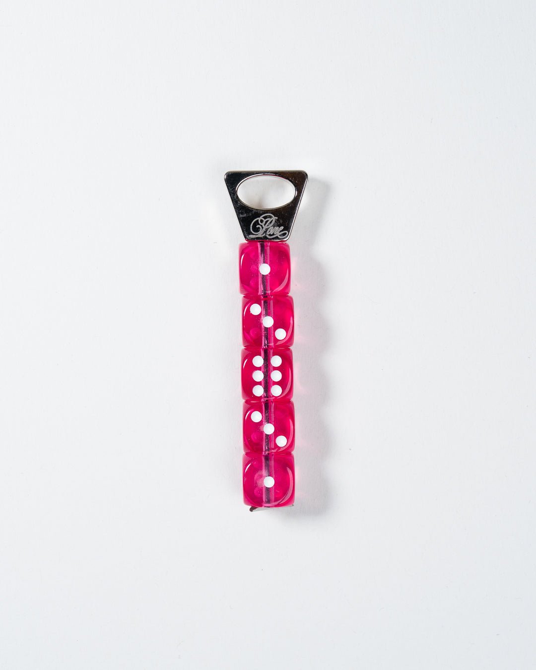 PONE - Schlüsselanhänger mit 5 Würfeln • Pink - ROSA ECK
