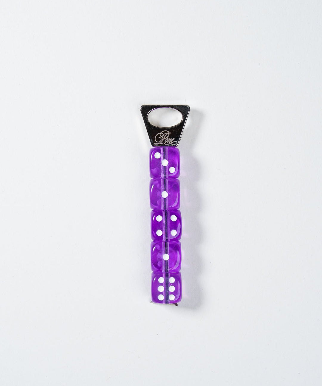 PONE - Schlüsselanhänger mit 5 Würfeln • Purple - ROSA ECK