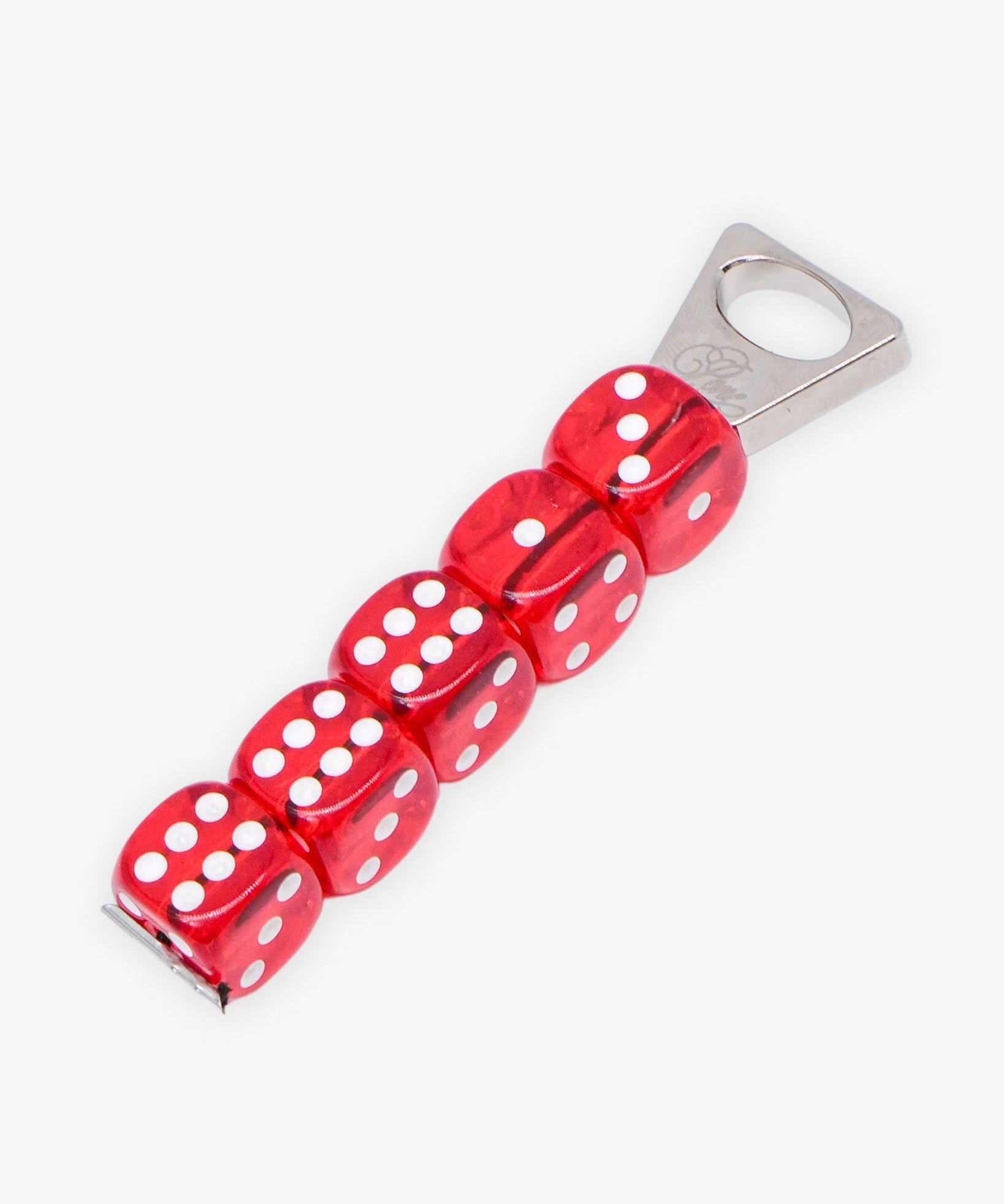 PONE - Schlüsselanhänger mit 5 Würfeln • Red - ROSA ECK