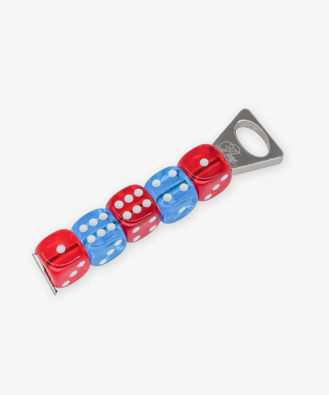 PONE - Schlüsselanhänger mit 5 Würfeln • Red/Blue - ROSA ECK