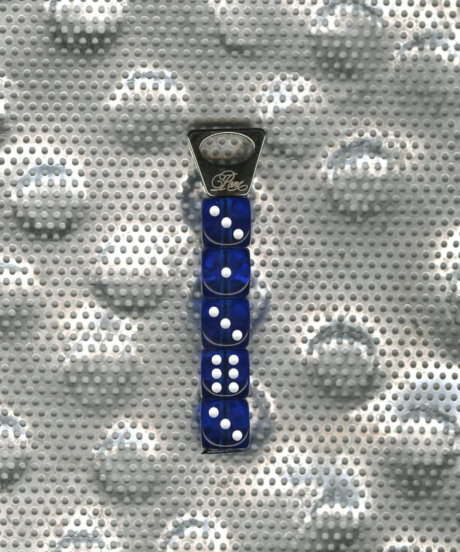 PONE - Schlüsselanhänger mit 5 Würfeln • Royal Blue - ROSA ECK
