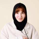 popeia - Balaclava aus Merinowolle | Schwarz - ROSA ECK - haube, Rot,
