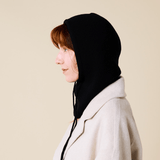 popeia - Balaclava aus Merinowolle | Schwarz - ROSA ECK - haube, Rot,