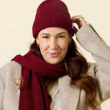 Popeia - Beanie aus Merinowolle • Bordeaux - Beanie - ROSA ECK