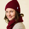 Popeia - Beanie aus Merinowolle • Bordeaux - Beanie - ROSA ECK