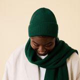 popeia - Beanie aus Merinowolle | Dunkelgrün - ROSA ECK - Grün, haube,