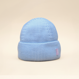 Beanie aus Merinowolle in Hellblau von popeia
