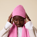 popeia - Beanie aus Merinowolle | Pink - ROSA ECK - , ,