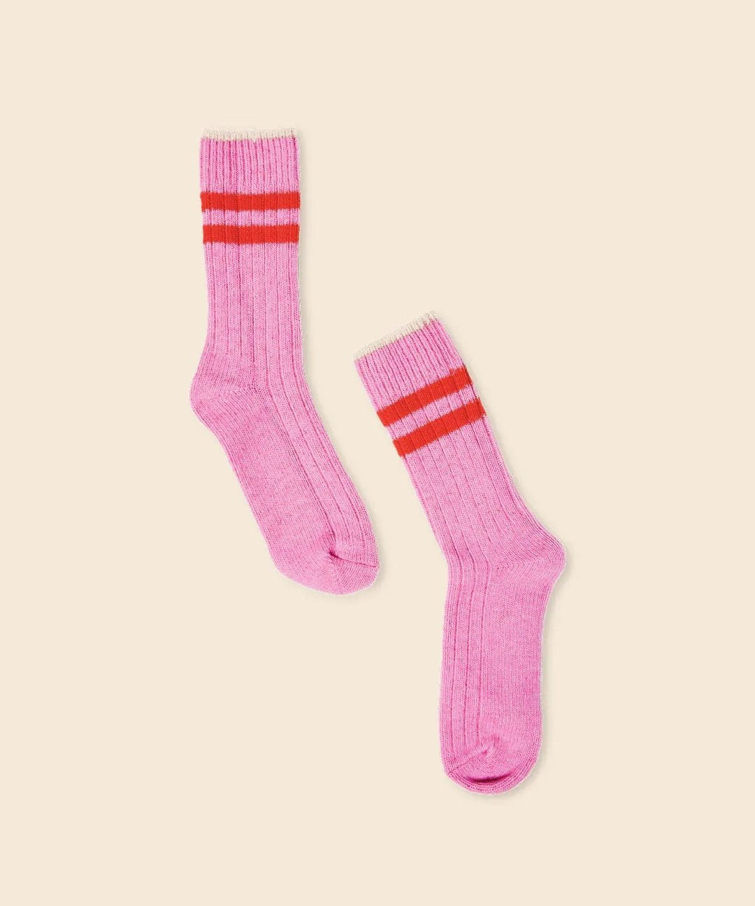 popeia - Dicke Stricksocken aus Wolle • Pink - Socken - ROSA ECK