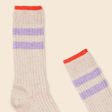 Popeia - Dünne Stricksocken aus Wolle • Ecru - Socken - ROSA ECK