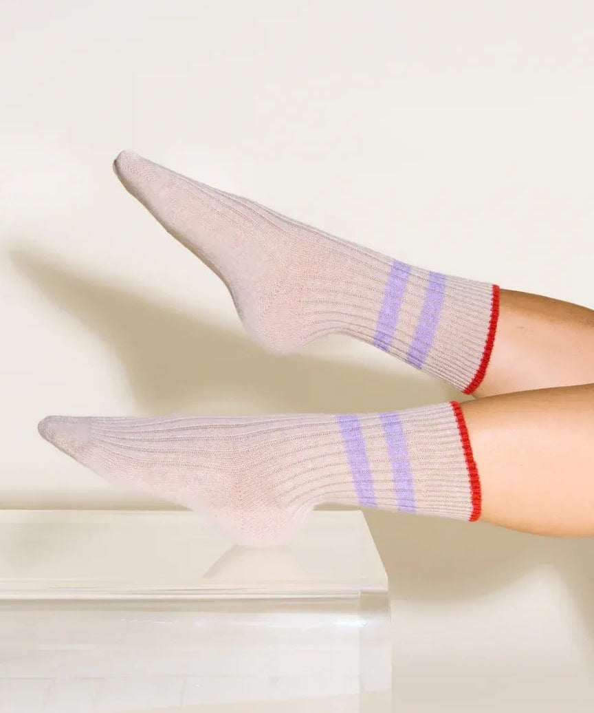 Popeia - Dünne Stricksocken aus Wolle • Ecru - Socken - ROSA ECK