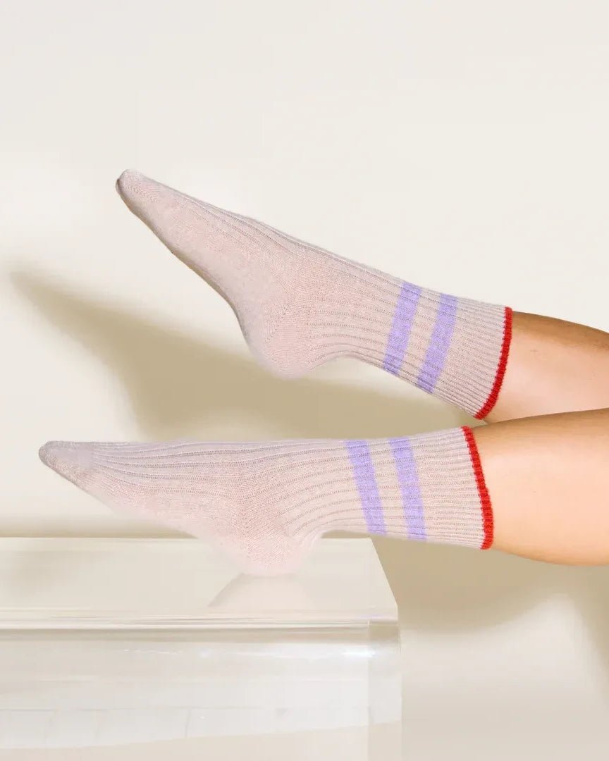 Popeia - Dünne Stricksocken aus Wolle • Ecru - Socken - ROSA ECK